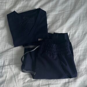 Navy Blue Scrub Set